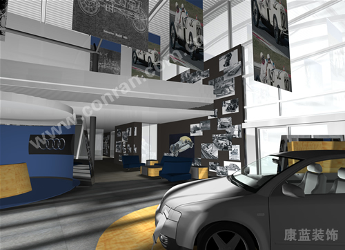 奧迪汽車展廳設計（車輛展示區(qū)）