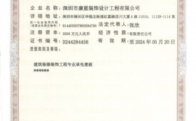 喜訊：康藍(lán)建設(shè)榮升建筑裝飾裝修工程專業(yè)承包壹級(jí)資質(zhì)！?